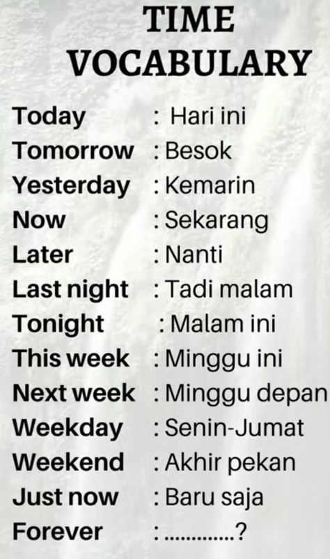 Indonesian Vocabulary, Indonesian Words, Slang English, Struktur Teks, Indonesian Language, Study English Language, Study English, Bahasa Melayu, English Vocab