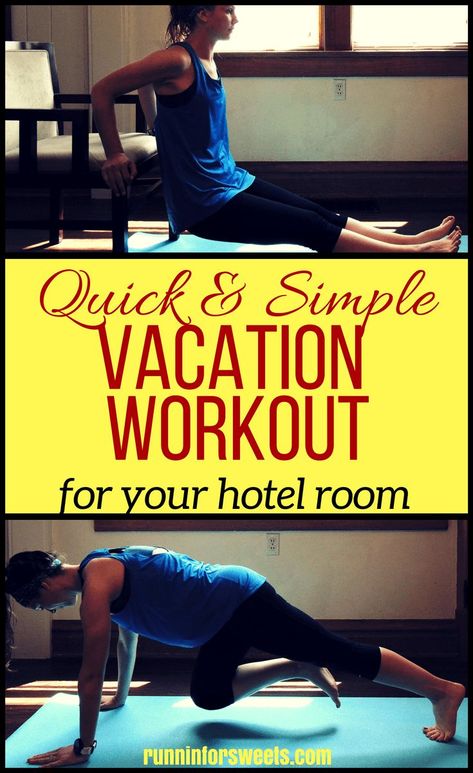 This full body vacation workout will help you stay in fit while you travel in less than 30 minutes. These exercises are perfect for any person hoping to incorporate some fitness into their vacation. These moves will sculpt your body and help you stay lean in your hotel room! #vacationworkout #travelworkout Hotel Workout, Vacation Workout, Burn Fat Build Muscle, Improve Flexibility, Travel Workout, Strength Workout, Fat Burning Workout, Stay In Shape, Weights Workout