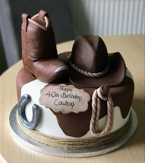 Cowboy Cake Design, Western Themed Cakes For Men, Vaquero Birthday Cake, Western Wedding Cakes 2 Tier, Horse Cake For Men, Vaquero Cake Ideas, Cowboy Cake For Men Western Theme, Charro Theme Party For Men, Cowboy Birthday Cake Boys