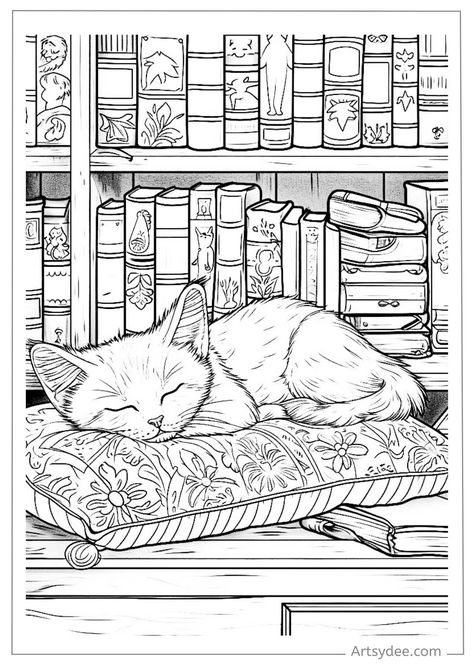 Discover 37 adorable and free printable kitten coloring pages for both children and adults. Unleash your creativity and relax with these charming feline illustrations. Perfect for #familyfun and #arttherapy. Let's color together! #KittenColoring #PrintableColoringPages Kitten Coloring Pages, Free Printable Adult Coloring Pages, Adult Coloring Pages Free Printable, Aesthetic Coloring Pages, Adult Coloring Books Printables, Coloring Books For Kids, Cat Coloring Book, Adult Colouring Printables, Cat Coloring