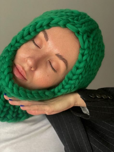 Green Balaclava, Knitted Hats For Women, Knit Balaclava, Knit Pom Pom Hat, Cold Fashion, Crochet Winter Hats, Knitted Balaclava, Chunky Hat, Chunky Knit Hat