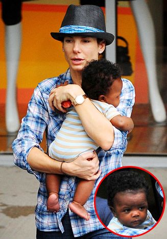 Sandra Bullock Son, Sandra Bullocks, George Lopez, Family Unit, Infant Adoption, Adoptive Parents, Birth Mother, Celebrity Families, Black And White Love