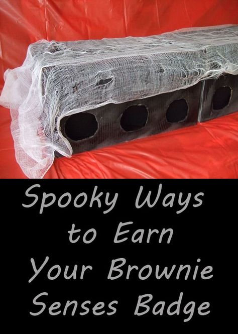 What’s spookier than the sights and sounds of Halloween? Here are 5 great ways (plus a few bonus ideas) on how your Brownies can earn their Senses badge and celebrate Halloween. Halloween 5 Senses Activities, Senses Badge Brownies, Halloween Senses Badge, Brownies Senses Badge Ideas, Halloween Senses Activity, Home Scientist Brownie Badge Halloween, Senses Brownie Badge, Brownies Badges Ideas, Brownie Senses Badge Ideas