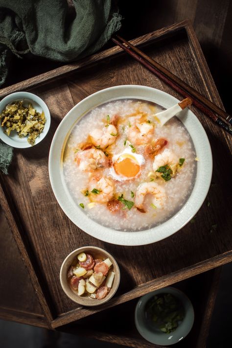 Porridge Photography, Chinese Porridge, Chinese Food Photography, Asian Food Photography, Bar Restaurant Design, Architecture Restaurant, Cooking Chinese Food, Food C, Design Café