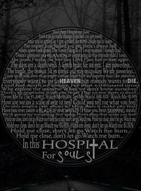 Hospital for Souls Metal Quotes, Bring Me The Horizon Lyrics, Band Lyrics, Metalcore Bands, Tonight Alive, Band Quotes, Oliver Sykes, All About Music, Bring Me The Horizon