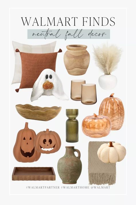 Affordable aesthetic neutral fall decor finds from Walmart! Marble glass pumpkins, pottery barn- inspired Gus the ghost pillow, stylish vases, and much more! Get all your fall shopping done at Walmart today! 🍁 Walmart fall home finds, affordable fall finds, fall decor looks for less, pottery barn dupe. Follow comestayawhile for DIY projects, neutral home decor, skincare routine, women's fashion, lifestyle, parenting, & more! Follow amandalovesamazon for the best deals on home, beauty & fashion! Neutral Fall Halloween Decor, Minimal Neutral Fall Decor, Home Goods Fall Decor, Fall Target Decor, Pottery Barn Fall 2024, Walmart Fall Decor, Fall Decor Minimal, Simple Neutral Fall Decor, Trendy Fall Decor