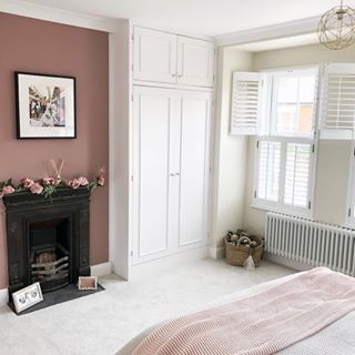 Sulking Room Pink, Cast Iron Radiator, Iron Radiator, Rock My Style, Period Home, Victorian Bedroom, Edwardian House, Period Property, Bedroom Fireplace