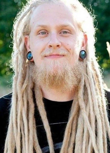 15 Most Famous Viking Dreadlock Hairstyles for Men to Copy Blonde Beards, Dreadlock Care, Men With Dreadlocks, Mens Dreadlock Styles, Dreadlock Journey, White Dreads, Blonde Beard, Knotty Hair, Dreadlocks Men