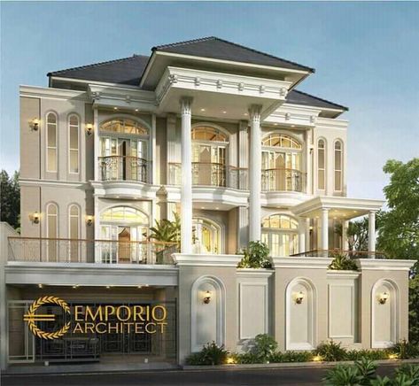 Private House Design, Victoria Style, Compound Wall Design, Fence Gate Design, Boundary Wall, Emporio Architect, Classical House, Outer Design, Best Modern House Design