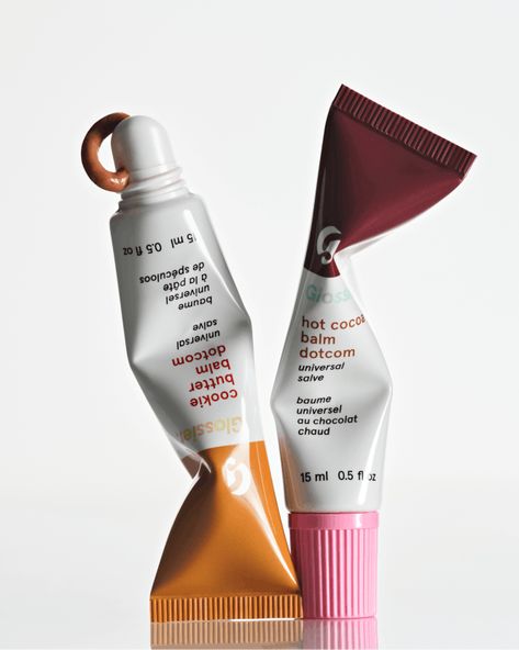 Glossier Cookie Butter Balm Dotcom, Caramel Lip Gloss, Glossier Ad Campaign, Balm Dot Com, Coral Berry, Glossier Balm, Project Pan, Detoxifying Face Mask, Glossier Balm Dotcom