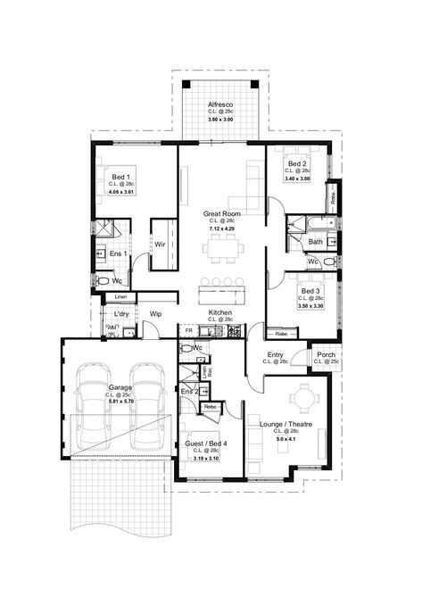 Dual Occupancy Design, Dual Occupancy, Duplex Floor Plans, Duplex Design, House Plans One Story, Houses Plans, Building House Plans Designs, Building House, Stone Kitchen