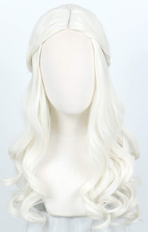 White Wig, Kids Wigs, Cindy Lou Who, White Clothing, Hair Fashion, Costume Cosplay, Ash Blonde, Cosplay Wig, Blonde Color