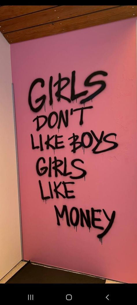 Pink Wall, Graffiti, Money, Wall, Pink