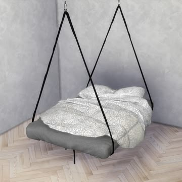 Rope Hanging Bed | Nordica-sims on Patreon Sims 4 Cc Floating Bed, Hanging Bed Sims 4 Cc, Sims 4 Floating Bed, Sims 4 Mods Cc Patreon Furniture, Sims 4 Light Cc Patreon, Sims 4 Shelf Cc Patreon, Sims 4 Hanging Bed, Sims4 Cc Bed Patreon, Sims 4 Patreon Bed