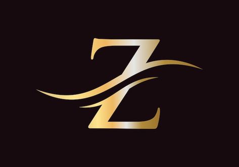 Vector initial letter z logo design. lux... | Premium Vector #Freepik #vector #luxury-brand #royal-logo #luxury-logo #gold-logo Logo Design Z Letters, Letter Z Aesthetic, Z Logo Design Letter, Photo Logo Design Style, Toko Aesthetic, Letter Z Logo Design, Z Logo Design, Letter Z Logo, 3d Wallpaper Art