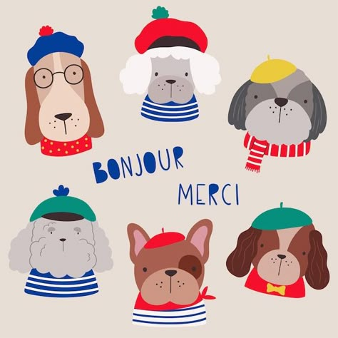 French Dog Breeds, Different Breeds Of Dogs, Breeds Of Dogs, French Dogs, Procreate Tutorial, French Dress, Funny Dachshund, Dog Illustration, Dog Dresses