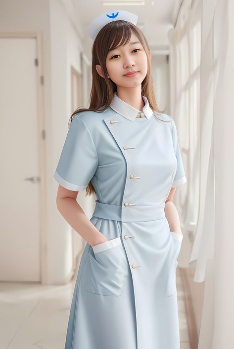 #indahqoryrahayu #nurse #uniform Scrubs Fashion, Medical Scrubs Fashion, Art Competition Ideas, Nurse Dress Uniform, Nurse Outfit, Hospital Outfit, Medical Uniforms, Nurse Uniform, Body Picture