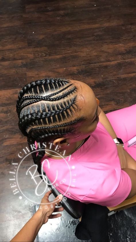 Feed In Braids, Kid Braid Styles, Feed In Braids Hairstyles, African Hair Braiding Styles, Afrikaanse Mode, Braids Hairstyles Pictures, Braided Cornrow Hairstyles, Feed In Braid, Hair Done