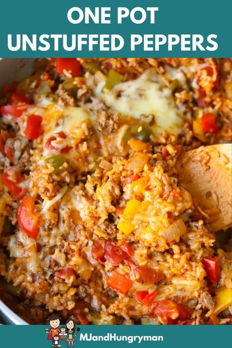 Unstuffed Peppers Healthy, Healthy Unstuffed Peppers, Stuffed Pepper Casserole Healthy, Unstuffed Pepper Bowls, Meals To Take To Someone, Ground Turkey Peppers, Unstuffed Pepper Skillet, Lazy Healthy Meals, Unstuffed Pepper Casserole