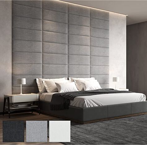 Amazon.com: Art3d H10030G Upholstered Headboard, 39.4"x11.8", Gray : Everything Else Beige Upholstered Headboard, Gray Upholstered Headboard, Wall Mounted Headboards, Upholstered Wall Panels, Upholstered Walls, Custom Headboard, Lamp Handmade, Interior Wall Decor, Beds And Headboards