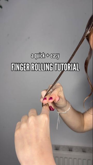 Finger Rolls Hairstyle, How To Curl Wet Hair Fast, How To Curl Your Hair With Your Finger, How To Do Wet Curls, How To Finger Roll Hair, How To Make Curls With Wet Hair, How To Curl Your Hair Without Heat Fast, How To Curl Wet Hair With Brush, How To Roll A J