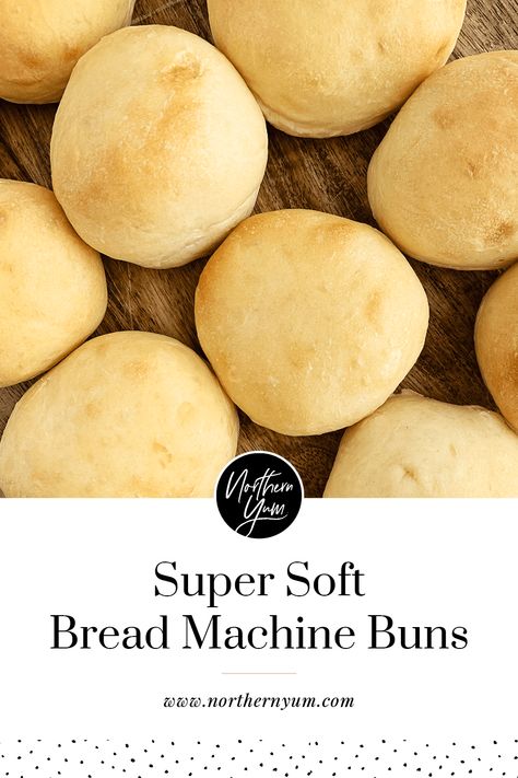 How to Make the Best Bread Machine Buns. How to make the dinner rolls in the bread machine. Super easy and so soft. So delicious right out of the oven. Find the recipe here. #buns #homemade #breadmachine #dinnerrolls #easy Bread Machine Buns, Bread Machine Rolls Recipes, Sandwich Buns Recipe, Buns Homemade, Bread Machine Rolls, Buns Recipe Easy, Bread Machine Recipes Sweet, Breadmaker Recipes, Homemade Bread Dough