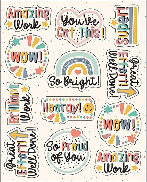 We Are Proud Of You, Motivational Stickers Free Printable, Students Stickers, Back To School Tags, Stickers For Students, Student Stickers, Motivation Stickers, ملصق تحفيزي, Positive Stickers