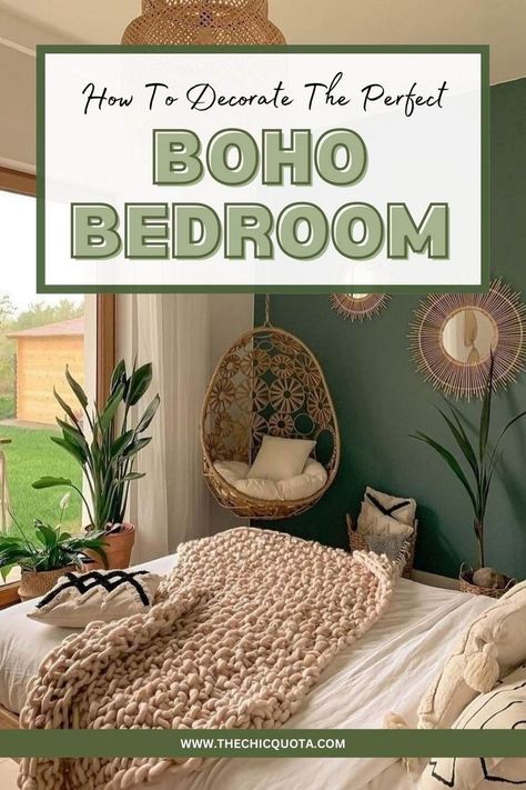 boho bedroom Diy Boho Headboard Ideas, Boho Headboard Ideas, Diy Boho Headboard, Basic Bedroom, Boho Headboard, Boho Kitchen Decor, Patterned Rugs, Rattan Chandelier, Boho Bedroom Ideas