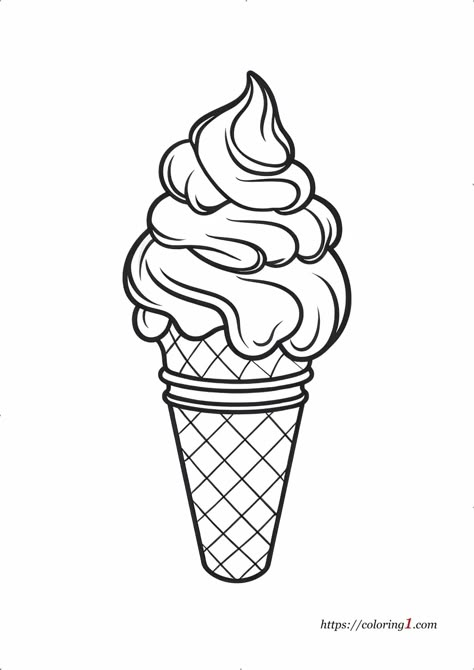 Ice Cream Cone Coloring Page - 2 Free Coloring Sheets (2024) Ice Cream Coloring Pages, Free Coloring Sheets, Coloring Ideas, Free Printable Coloring, Free Printable Coloring Pages, Ice Cream Cone, Doodle Drawings, Coloring Sheets, Printable Coloring Pages