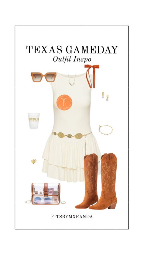 Texas Gameday Outfit | #outfitinspo #gameday #gamedayfit #gamedayoutfit #texas #outfit Texas Longhorns Outfits, Sorority Events, Gameday Outfit, Texas Longhorns, Austin, Cute Outfits, Texas, Outfit Inspo, Clothes