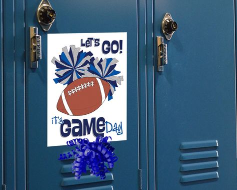 Good Luck Posters, Locker Signs, Dance Ideas, Pom Pom Girl, Football Game, Football Games, Banners Signs, Game Day, Cheerleading