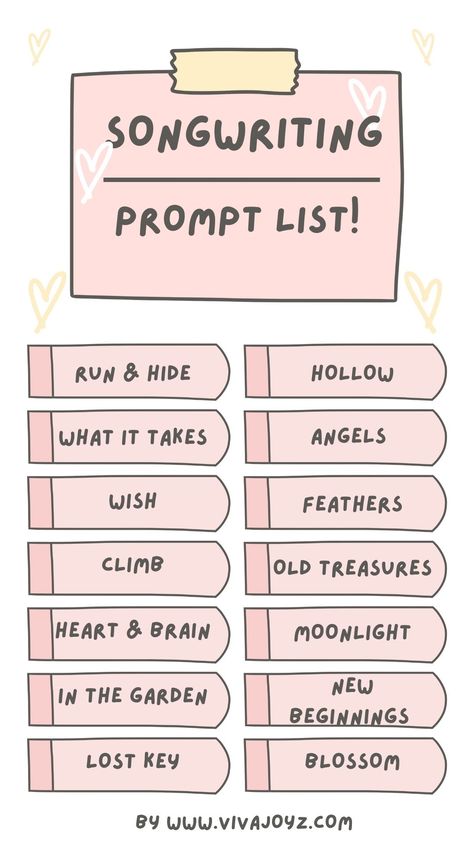 I want to share with you what my songwriting process and inspiration is like most of the time and hopefully, you can try some of these out and see if they work for you! Tags: #songwriting #prompts #promptlist #songwritingpromtps #songwriter #musicians #list #prettywords #howtowritesongs #musicblog #singer #freebie #writertips Song Ideas To Write About, Words For Songwriting, Ideas For Song Writing, How To Write A Musical, Song Writing Tips For Beginners, What To Write A Song About, How To Write Song Lyrics, How To Write A Song For Beginners, Things To Write Songs About