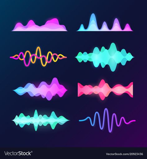 Sound Frequency Art, Frequency Illustration, Voice Illustration, Sound Illustration, Sound Pattern, Soundwave Art, Waves Icon, Data Visualization Design, Sound Wave