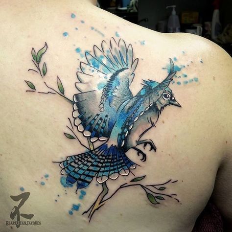 #birds #birdsofinstagram #jay #bluejay #bluebird #geai #flying #perching #instatatts #colortattoo #graphictattoo #watercolor #blue  #watercolortattoo #tattoo #tatouage #couleur #colourful #naturelovers #tatts #tattoos #tattooartist #zeldabjj #zeldablackjeanjacques #womantattoo #tattoomagazine #tattooart Blue Jay Flying Tattoo, Jay Bird Tattoo, Bluejay Tattoo, Mums Tattoo, Blue Bird Flying, Egg Inspiration, Blue Jay Tattoo, Bird Tattoo Sleeves, Simple Bird Tattoo