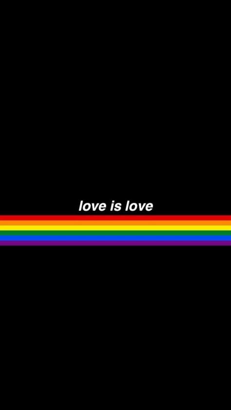 Lgbt wallpaper Love Is Love, A Rainbow, The Words, Rainbow Colors, Black Background, Rainbow, Black