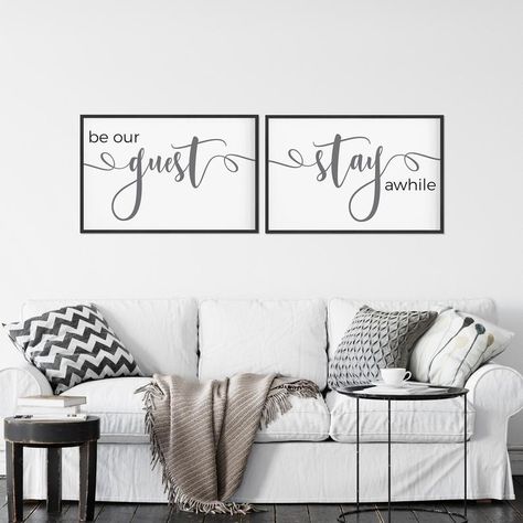 Farmhouse Guest Bedroom Decor, Guest Bedroom Wall Decor, Guest Room Wall Decor, Decor Guest Bedroom, Guest Room Sign, Farmhouse Guest Bedroom, Teen Girl Wall Art, Room Quotes, Quotes Printable