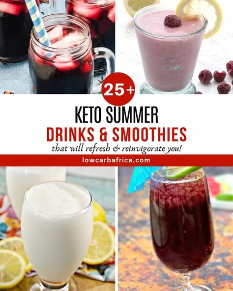 25+ Keto Summer Drinks and Smoothies | Low Carb Africa Keto Summer Drinks, Keto Alcohol, Keto Beverages, Peach Drinks, Sugar Free Drinks, Keto Cocktails, Keto Smoothie Recipes, Keto Peanut Butter, Keto Smoothie