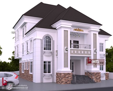 5 Bedroom Duplex Floor Plans, Kashmir House, Duplex Homes, Flat House Design, Drawing House Plans, Modern Bungalow House Design, Duplex Floor Plans, House Architecture Styles, Modern House Floor Plans