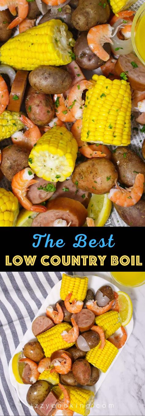 Low Country Boil Recipe Old Bay, Country Boil Recipe, Boil Dinner, Low Country Boil Recipe, Frogmore Stew, Boil Recipes, Bbq Seafood, Country Boil, Low Country Boil