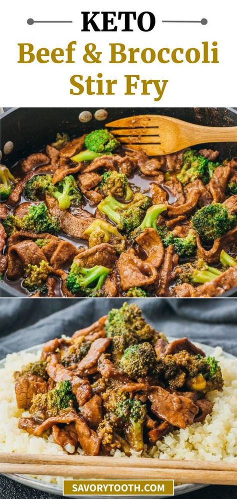 Low Carb Beef And Broccoli, Beef Broccoli Stir Fry, Keto Stir Fry, Healthier Me, Easy Skillet Dinner, Steak And Broccoli, Pf Changs, Keto Beef, Low Carb Low Fat Recipes