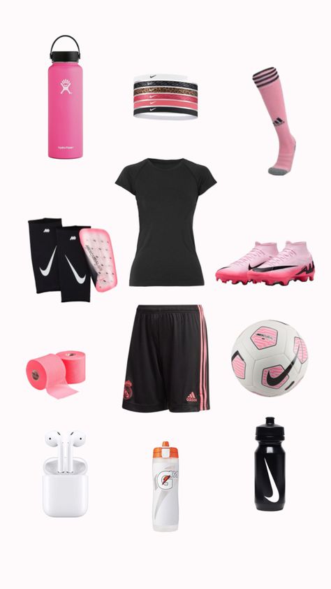 Soccer Girl Outfits, Soccer Fits, Soccer Fit, Soccer Girls Outfits, Sport Fits, Soccer Bag, Dream Items, Volleyball Inspiration, Sports Outfits