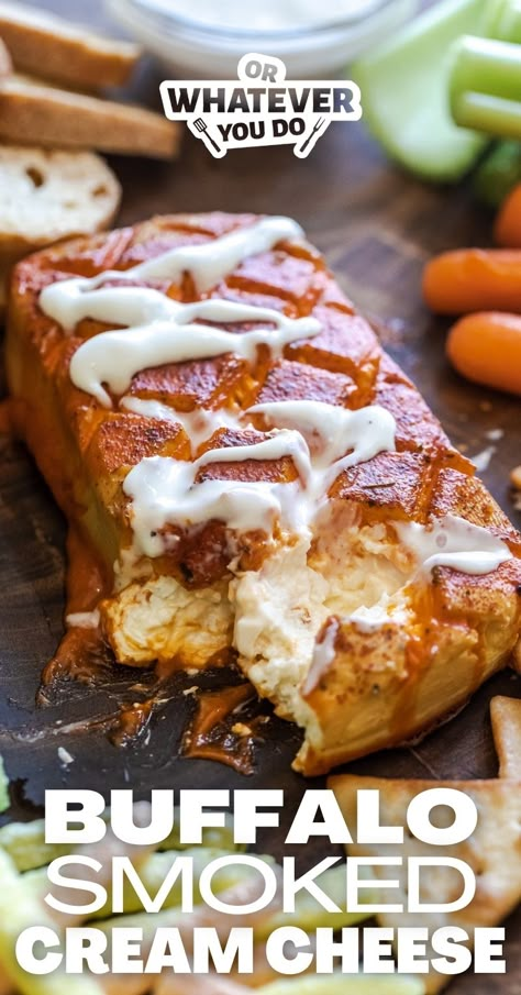 Smoked Apple Pie Cream Cheese, Smoked Easter Recipes, Smoked Cream Cheese Dessert, Smoked Feta, Smoked Cream Cheese Flavors, Game Day Smoker Recipes, Smoker Snacks, Keto Smoker Recipes, Smoker Appetizers Recipes