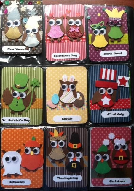 Owl Scrapbook Layouts, Owl Punch Stampin Up Cards, Owl Punch Cards, July Halloween, Pocket Letter Pals, Owl Cards, Paper Punch Art, Punch Art Cards, Punch Ideas