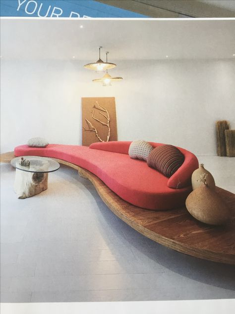 Organic furniture Ash Furniture, Hangzhou China, Interior Design Per La Casa, Organic Furniture, Round Sofa, Bamboo Design, Interior Design Magazine, Curved Sofa, Design Del Prodotto