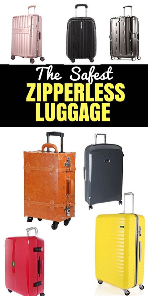 2018 Best #Zipperless #Luggage Reviews & Comparison Chart. We need to be so careful about our luggage, and these bags with no zips help prevent theft! CLICK HERE TO REVIEW THEM ALL. #TravelGear #packing Zipperless Luggage, Best Travel Luggage, Space Tourism, Carry On Packing, Backpack Organization, Comparison Chart, Best Carry On Luggage, Travel Products, The Donkey