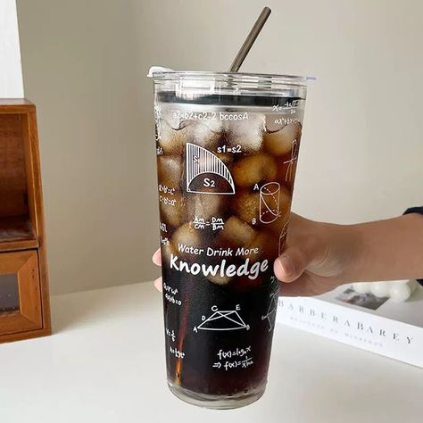 Cupping At Home, Creative Coffee, Heat Resistant Glass, Iced Coffee Cup, Water Bottle With Straw, Coffee Tumbler, Stainless Steel Straws, Metal Straws, Drinking Glass