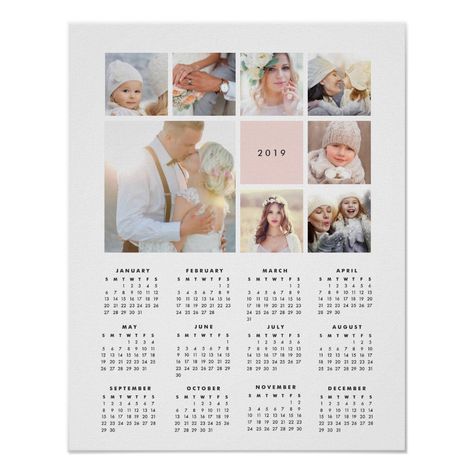 Collage Calendar, Custom Photo Calendar, Collage Layout, Graphic Design Magazine, 달력 디자인, Instagram Square, Calendar Poster, Calendar Book, Family Calendar