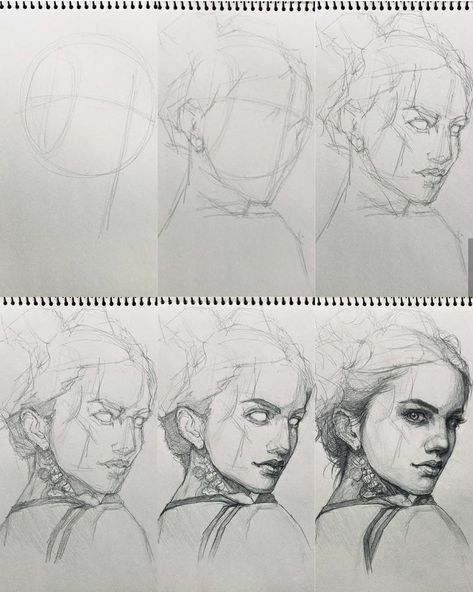 Portrait Drawing Tips, 2017 Anime, Manga Drawing Tutorials, Human Figure Drawing, Portraiture Drawing, Drawing Process, Portrait Sketches, Realistic Art, Diy Canvas Art Painting