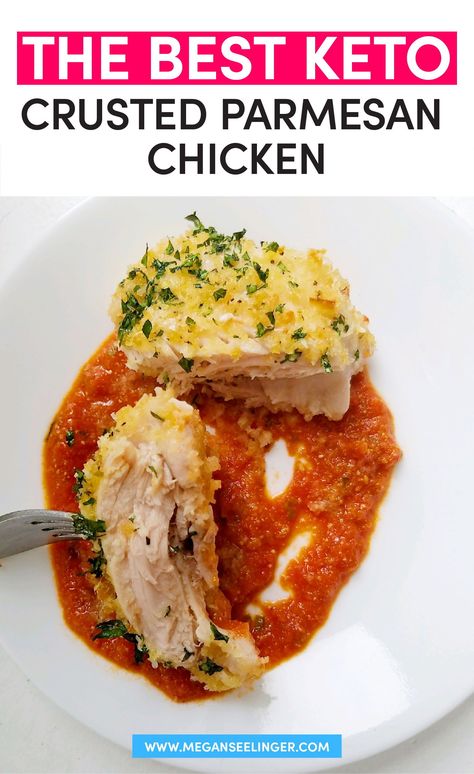 Parmesan Crusted Chicken Thighs, Keto Parmesan Crusted Chicken, Pork Panko, Ketogenic Diet Food List, Meal Prep Guide, Weekday Dinner, Keto Dinners, Parmesan Crusted Chicken, Keto Lunch