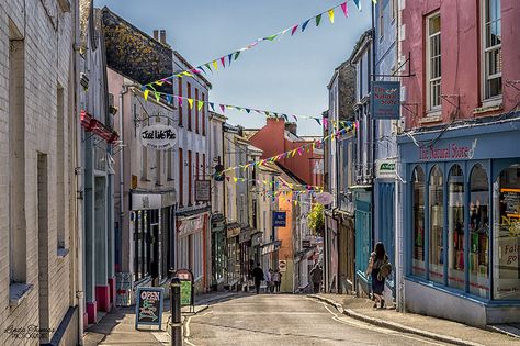 The High Street, Falmouth, Cornwall Falmouth Cornwall, Devon And Cornwall, Cornwall England, England And Scotland, Falmouth, Camping Lights, English Countryside, England Travel, British Isles